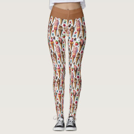 Legging Partido do Parlor de Gelado