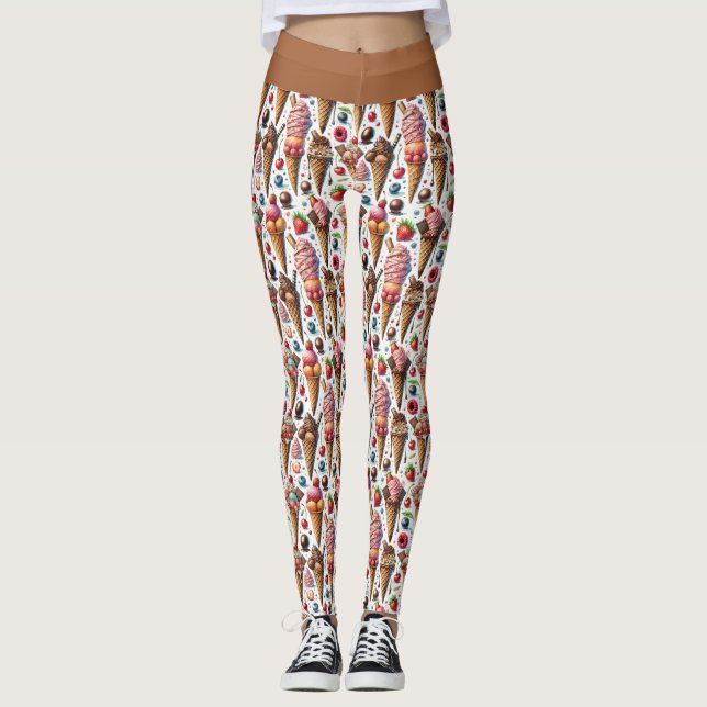 Legging Partido do Parlor de Gelado (Frente)