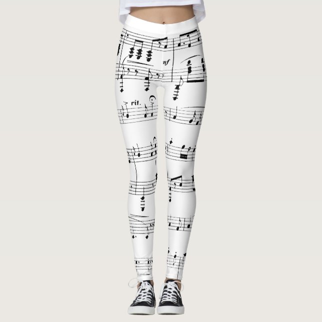 Legging Partitura branca (Frente)
