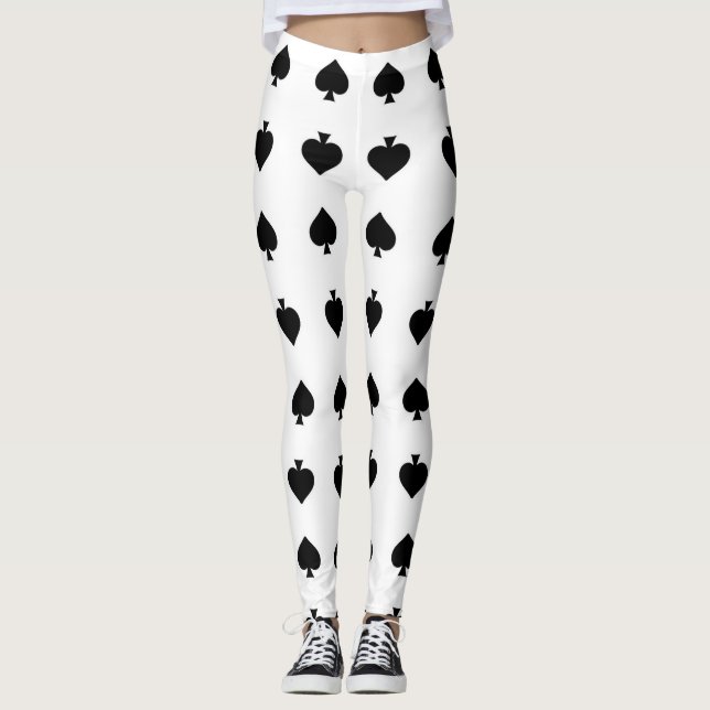 Legging pás pretas no branco (Frente)