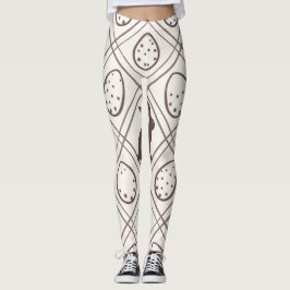 Legging Páscoa Xadrez Marrom