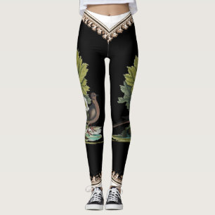 Legging Pássaro de Catesby em caneleiras traseiras