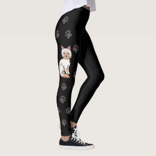 Legging Pássaro Vermelho / Ragdolé Gato e Pata Negra