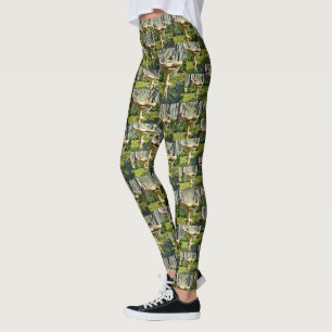 Legging Pássaros Australianos Em Um Banho De Pássaros, L