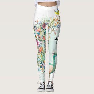 Legging pássaros bonitos