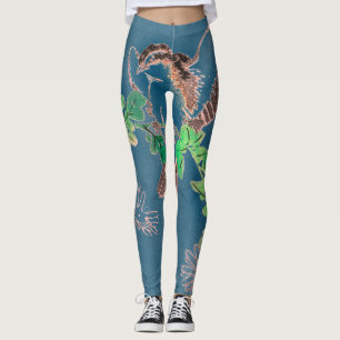 LEGGING PÁSSAROS DE PÁSSARO JAPONÊS IMPRESSOS