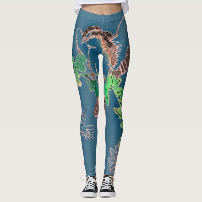 LEGGING PÁSSAROS DE PÁSSARO JAPONÊS IMPRESSOS (Frente)