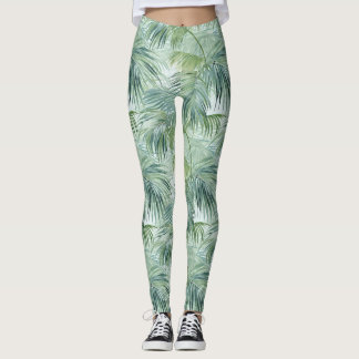 Legging Pasta de Palma Tropical Prendida Padrões Todos Sob