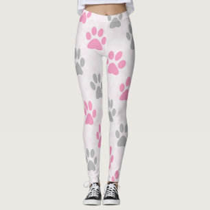 Legging Pasta rosa e cinza imprime o padrão