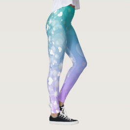 Legging Pastéis e Corações abstrato