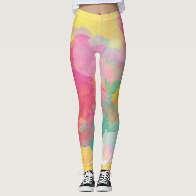 Legging Pastel de Aquarelas (Frente)