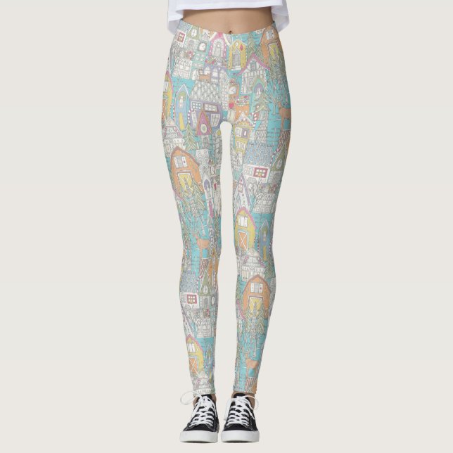 Legging pastel de vintage gingerbird (Frente)