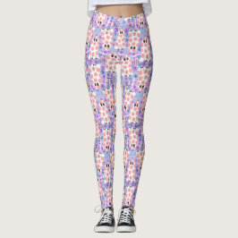 Legging Pastel Halloween Floral Ghosts