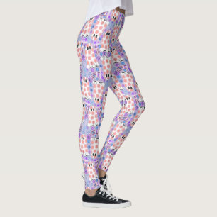 Legging Pastel Halloween Floral Ghosts