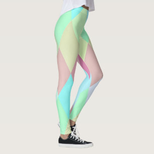 Legging Pastel Harlequin Colorido Simples Legendas
