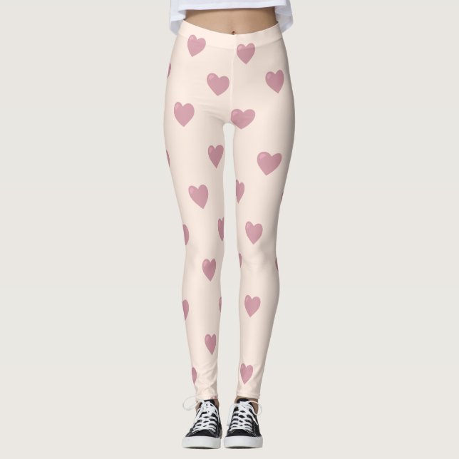 Legging Pastel Love Hearts (Frente)
