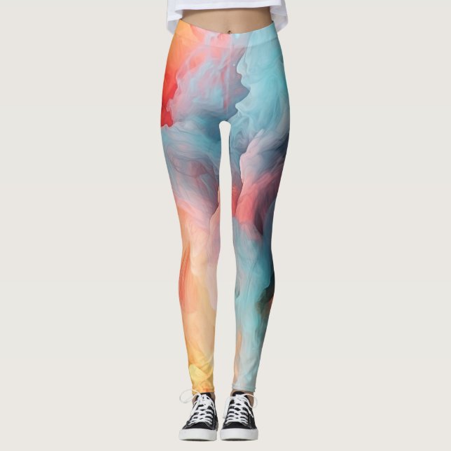 Legging Pastel Marble Pattern (Frente)