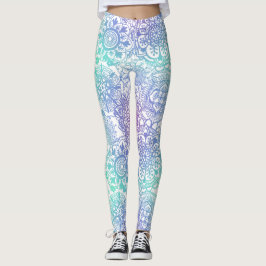 Legging Pastel Ombre Boho Mandala