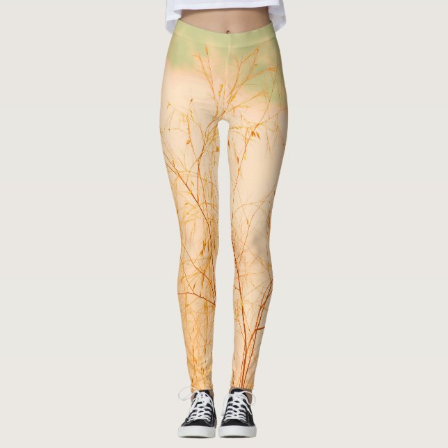 Legging Pastel Pale Ouro Brunches Sky (Frente)