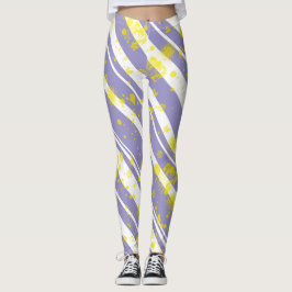 Legging Pastel Pálido Lavanda Roxo Arte