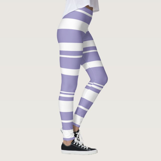 Legging Pastel Pálido Lavanda Roxo Arte (Direita)