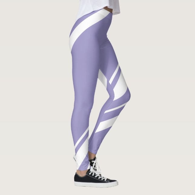 Legging Pastel Pálido Lavanda Roxo Arte (Direita)