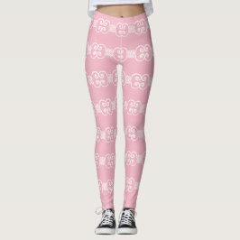 Legging Pastel Pink White Victorian 4Ashley
