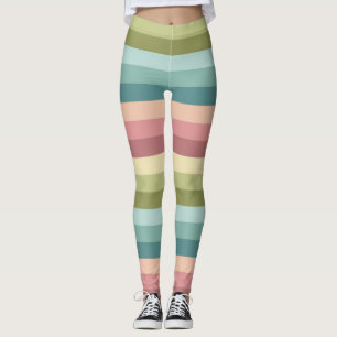 Legging Pastel primavera stripes colorido