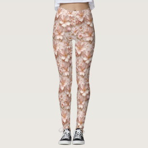 Legging Pastel Rosa Bonito Floral