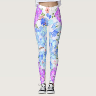 Legging pastel shades padrão floral