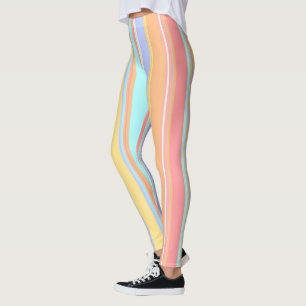 Legging Pastel Stripes Primavera de Páscoa Bonito