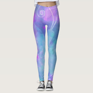 Legging Pastel Watercolor Butterfly Abstrato