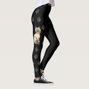 Legging Pata de Chocolate Pia Birman / Ragdoll Gato e Pata