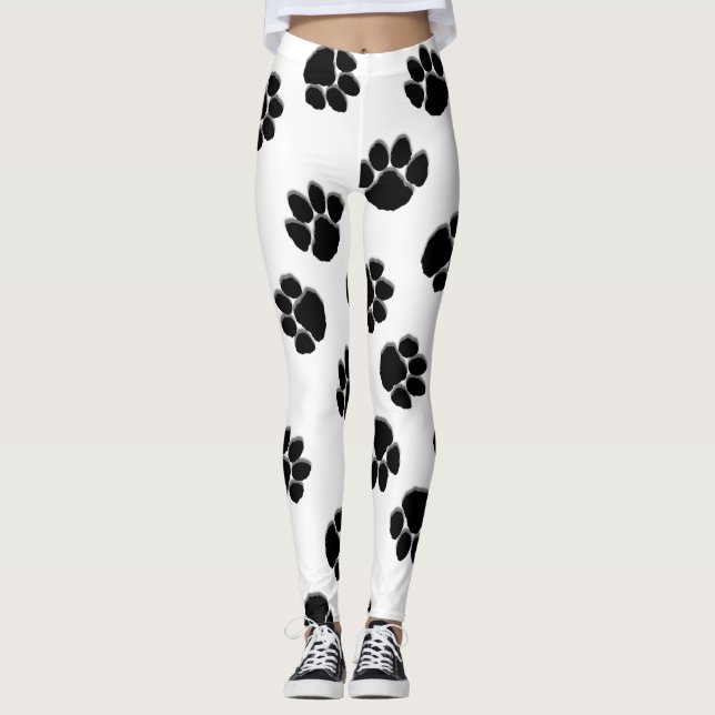 Legging Pata Imprime Branco (Frente)