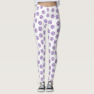 Legging patas, patas para cães, patas roxas