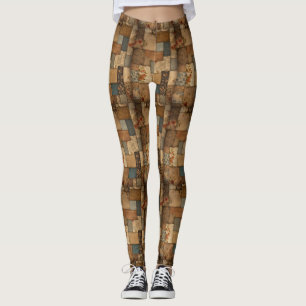 Legging Patchwork Crazy Quilt