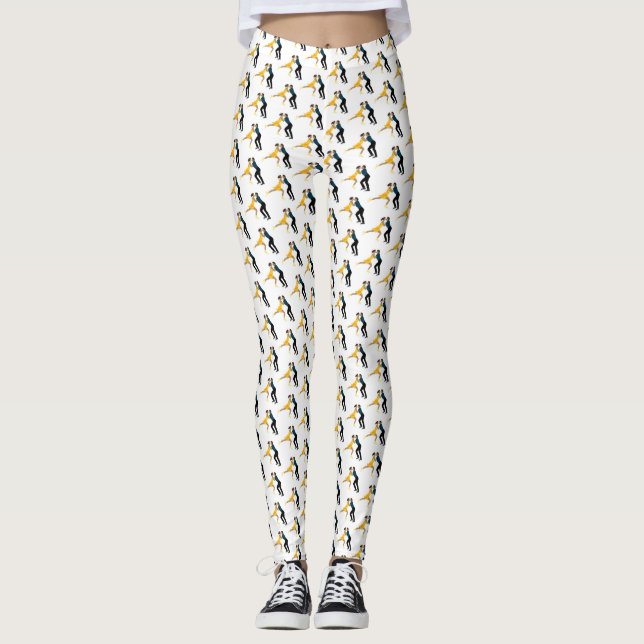 Legging Patinação de Figura (Frente)