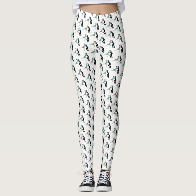 Legging Patinação de Figura (Frente)