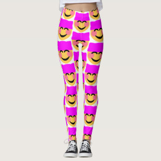 Legging patins cor-de-rosa