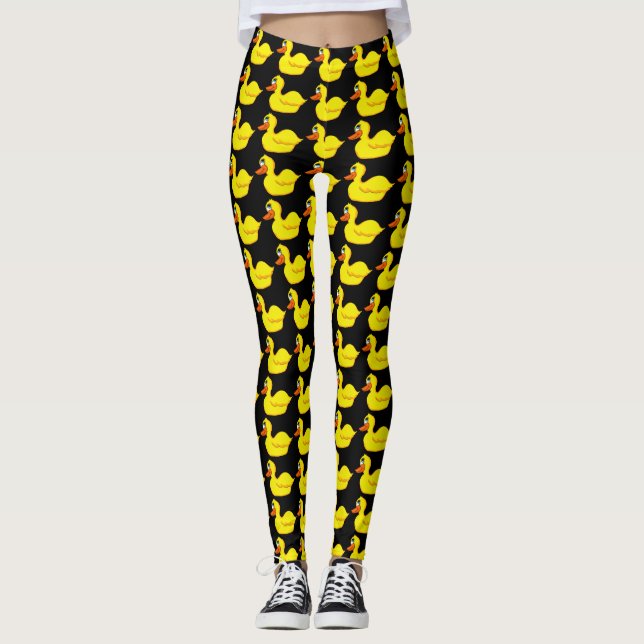 Legging Pato Amarelo - Pernas femininas (Frente)