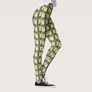 Legging Pato selvagem e patinhos por Shirley Taylor