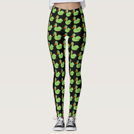 Legging Pato Verde Pernas de Mulheres