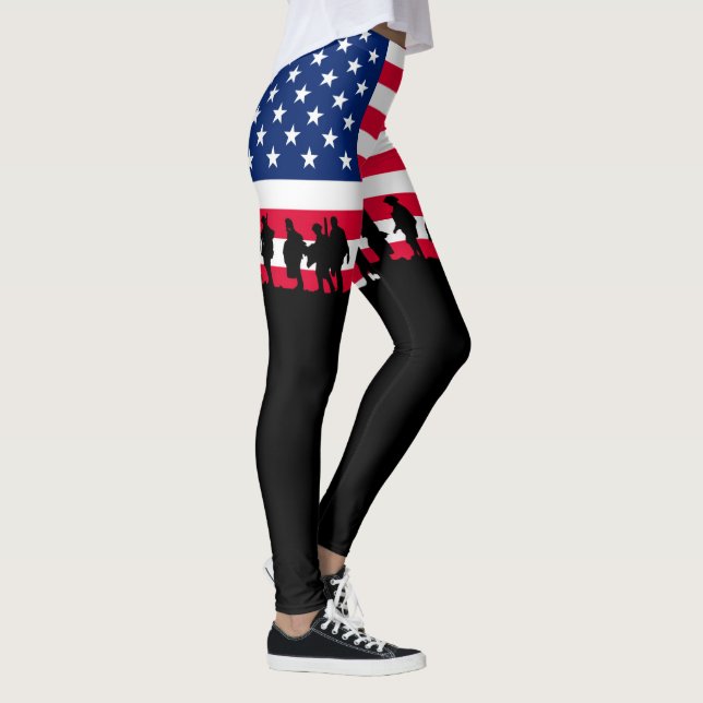 Legging Patriot USA Soldiers flag (Direita)