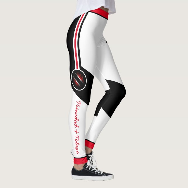 Legging Patriótica Trinidad e Tobago Cores com Nome (Direita)
