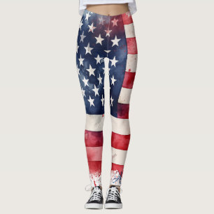 Legging Patriótico Orgulho de ser Americano Pavilhão 4 d