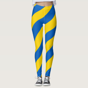 Legging Patriótico ucraniano da bandeira de Ucrânia