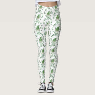Legging patrulhas de cerveja verde aflitos