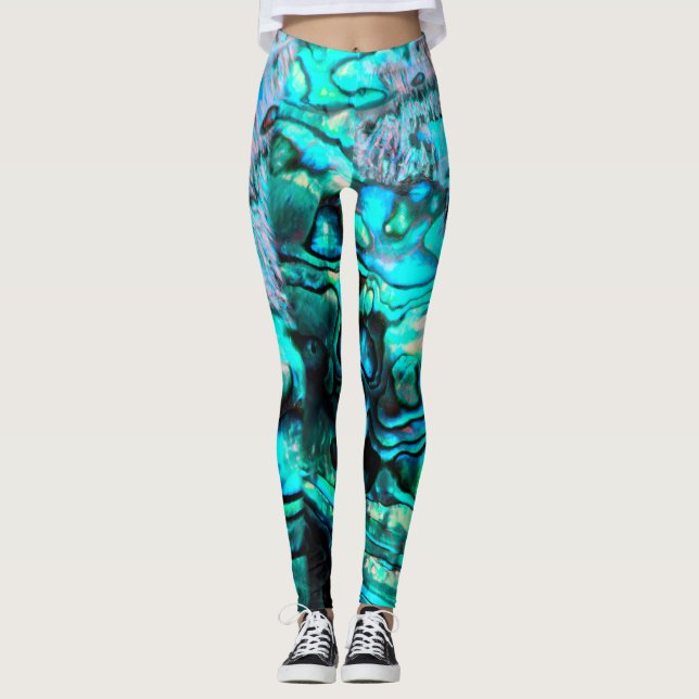 Legging Paua Abalone - design natural (Frente)