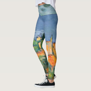 Legging Paul Cezanne - Estaque com Telhados Vermelhos