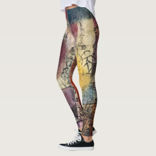 Legging Paul Klee Arte Abstrato Cubismo 